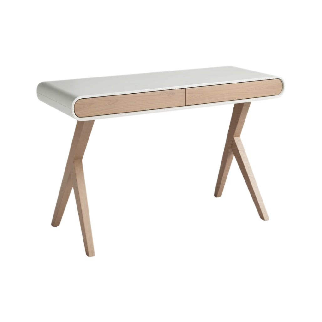 **Table moderne avec tiroirs en bois et design épuré**